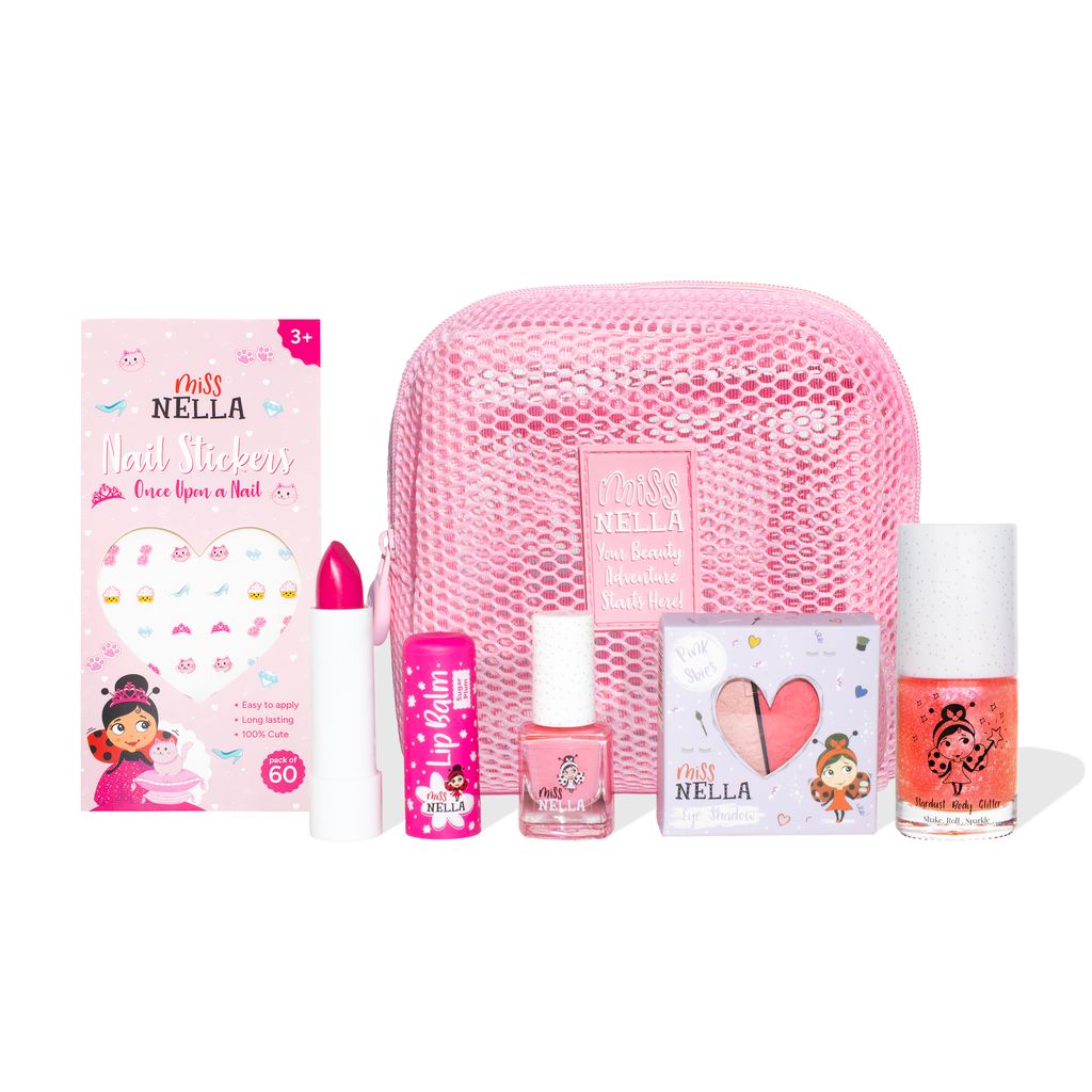 Glossy Rosy Mesh Bag