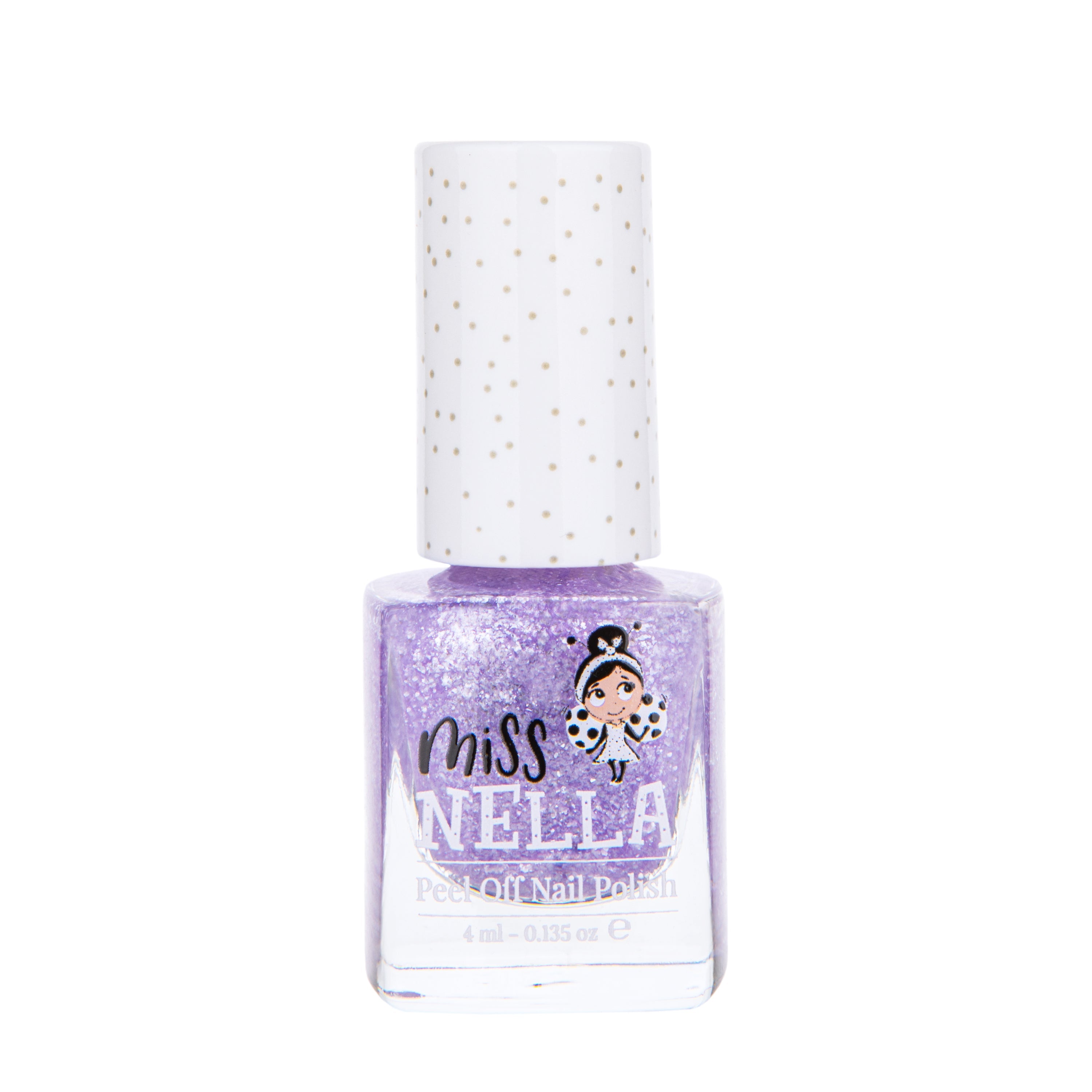 Sparkly Zebra 4ml Peel off Kids Nail Polish